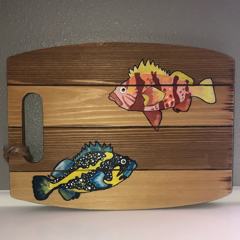 Hand painted cutting board
